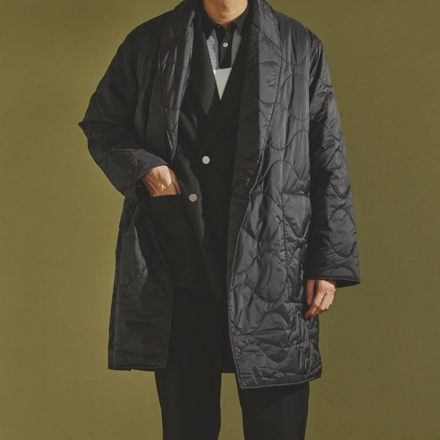 迷迭香 | マンネンロウ　Quilted shawl coat