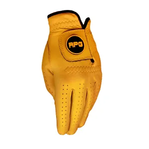 100% Cabretta Leather Color Golf Glove (Mens-Gold)