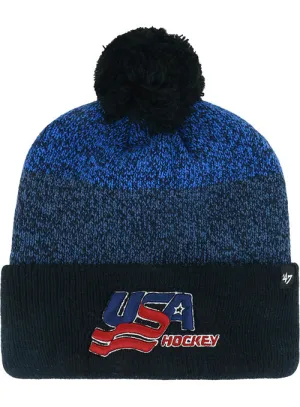 47 Brand USA Hockey Dark Freeze Knit Beanie
