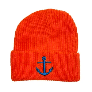 Anchor Beanie - Orange/Blue - RHC