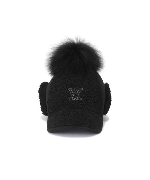 ANEW Golf: Women's Curly Ball Cap - Black