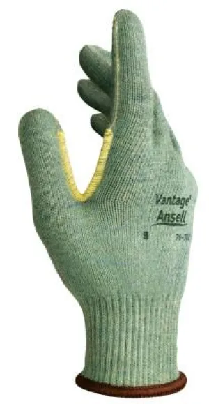 Ansell Vantage Heavy Cut Protection Gloves, Size 8, Mint, Leather, 70-765-8