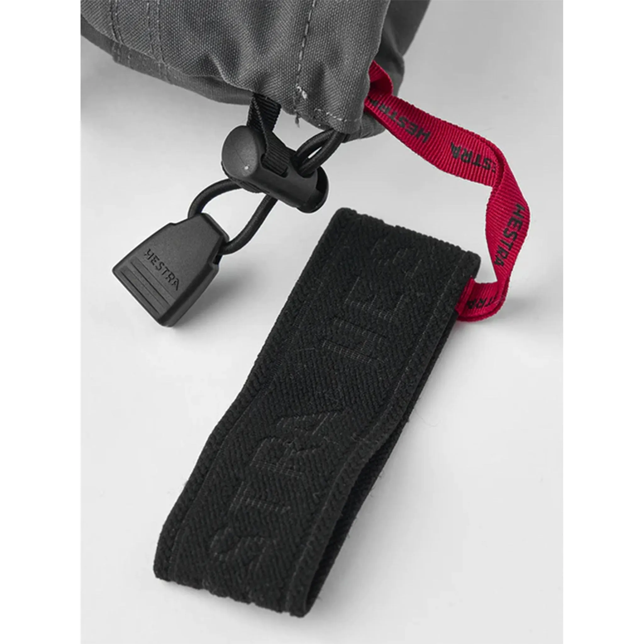 Army Leather Heli Ski Gloves in Grey