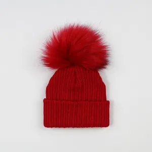 Baby Pom Hat - Red Unisex Hat