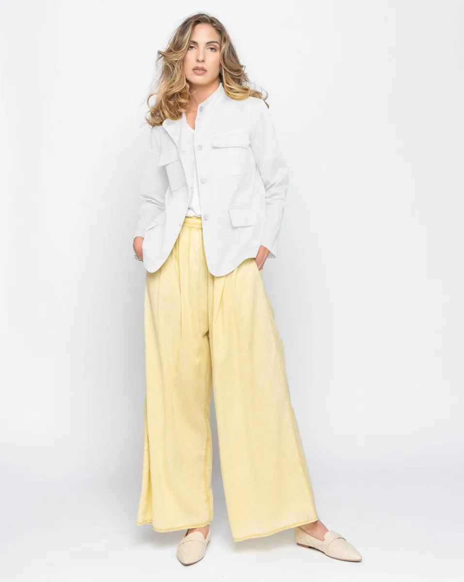 Band Collar Button-Up Field Jacket
