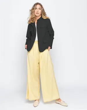 Band Collar Button-Up Field Jacket