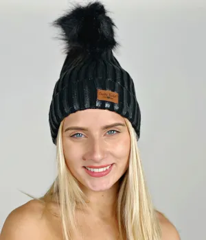 Black Britt's Knits Pom Hat
