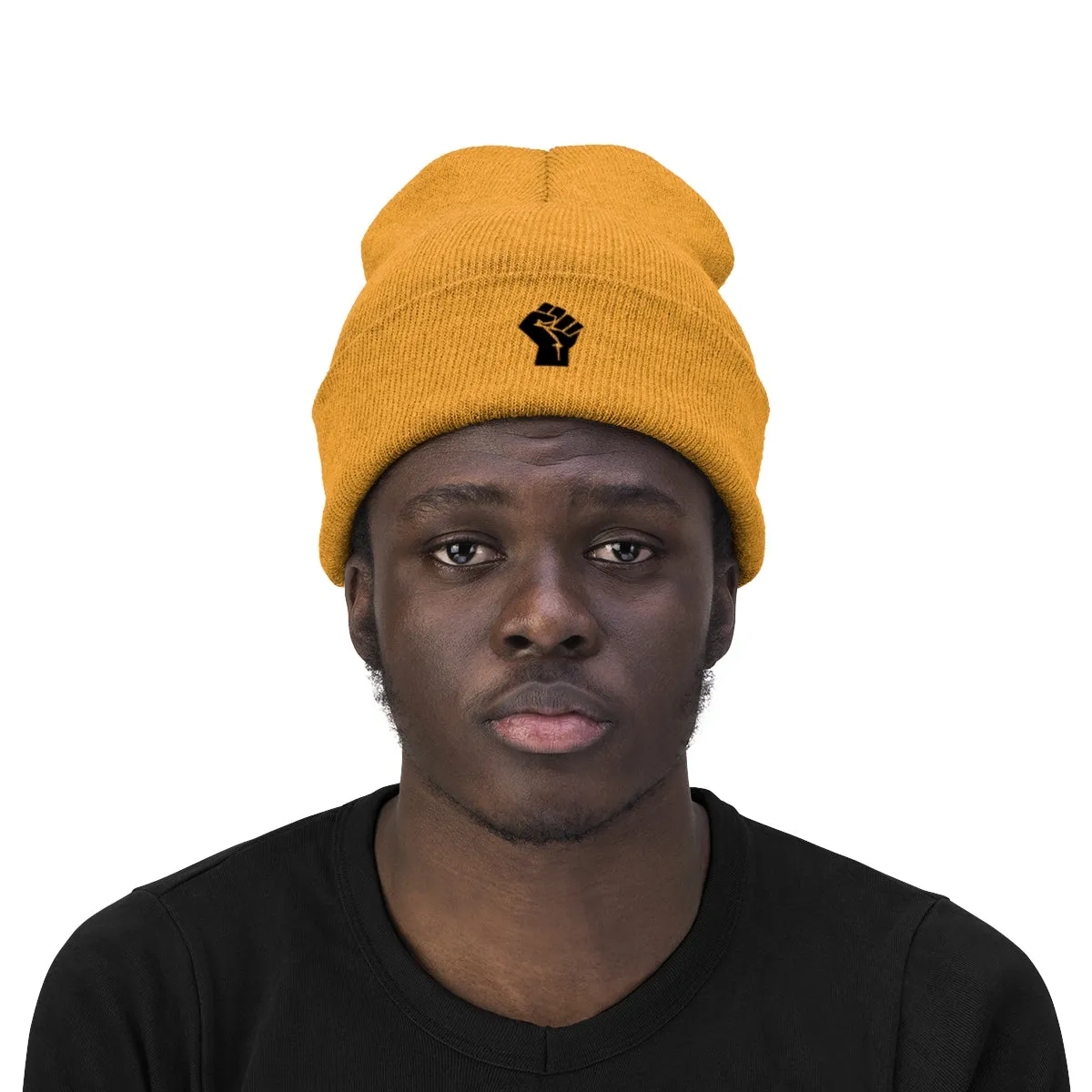 BLACK POWER <br>knit beanie