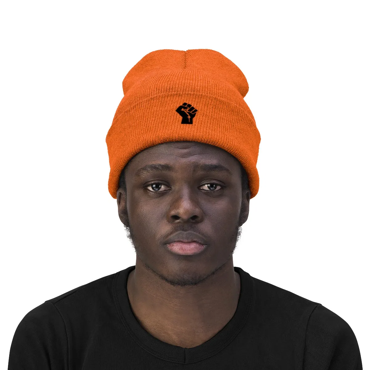 BLACK POWER <br>knit beanie