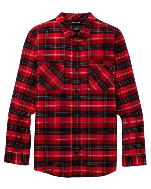 Burton Men's Favorite Long Sleeve Flannel - Tomato Bradley Plaid