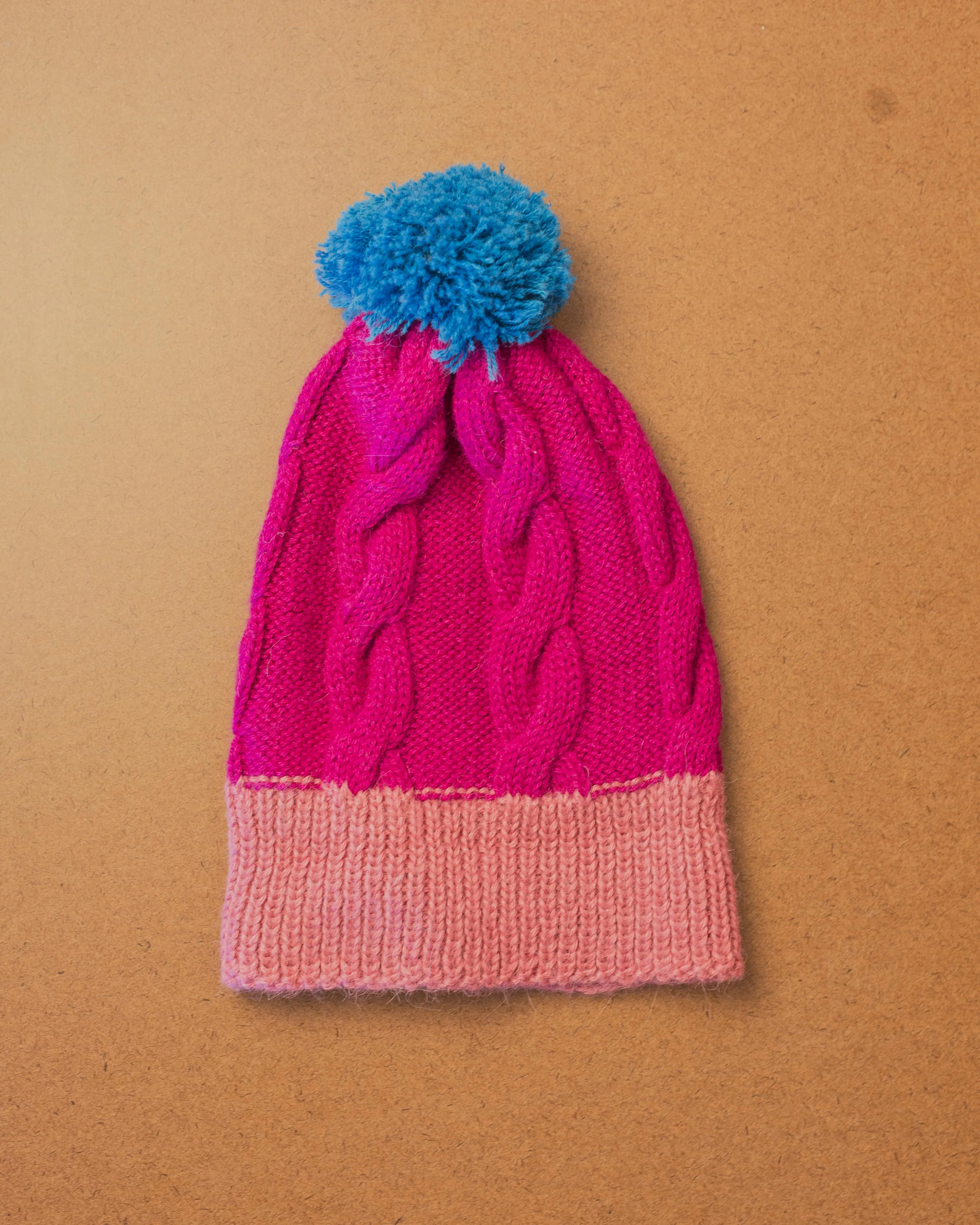 Cabbage & Kings- Kids Pom Pom Beanie in Pink