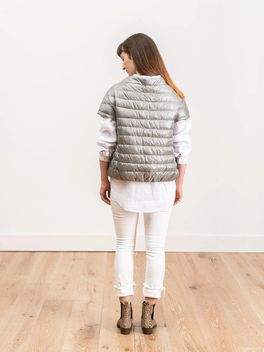 cap sleeve - silver