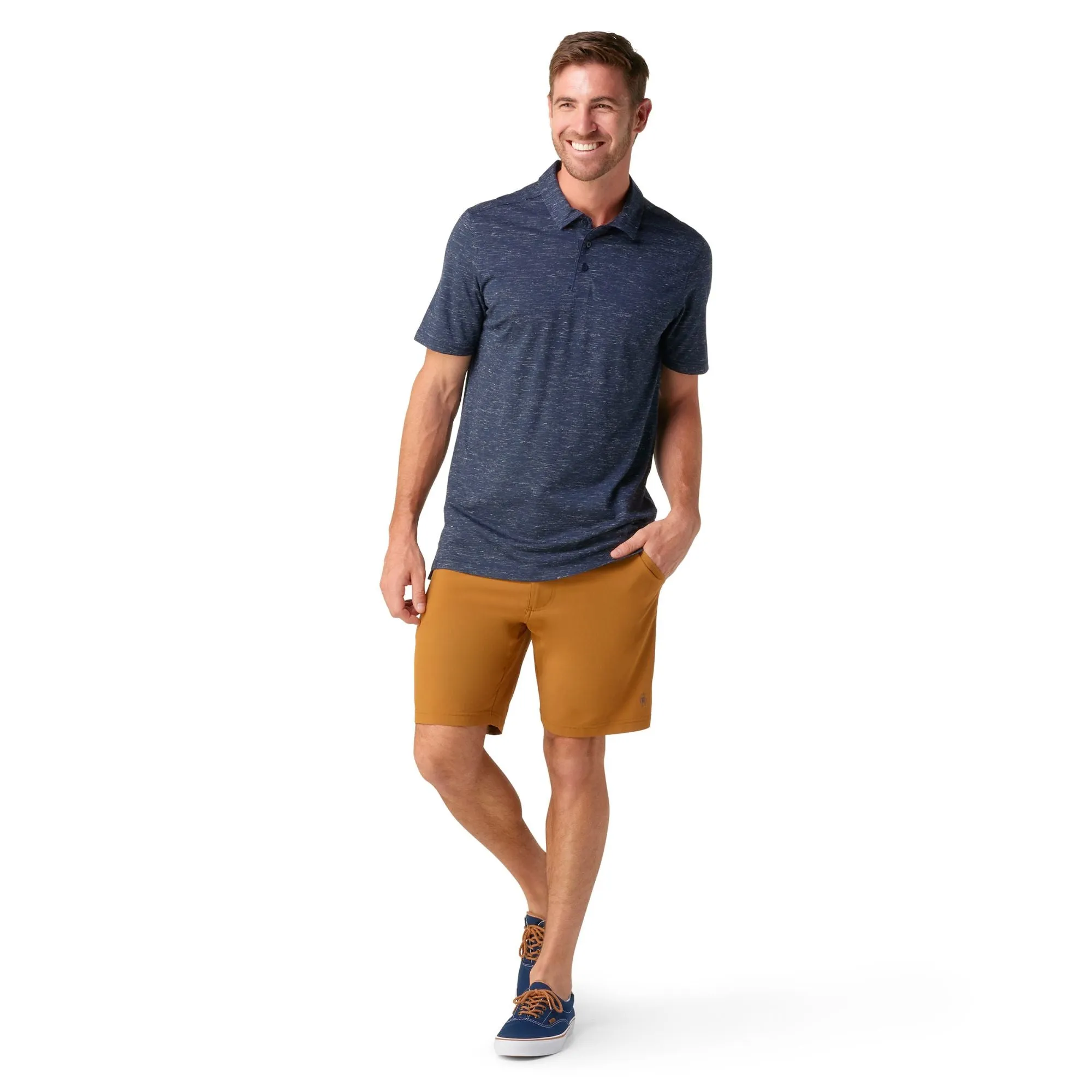 Chandail Smartwool Hemp Blend Polo Manches Courtes Hommes
