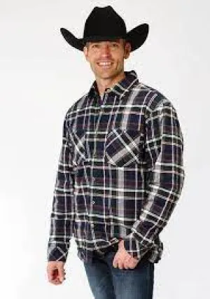 CL03-097-0117-1686-XXL-Asst'd Mens Reversible Quilted Flannel Jacket