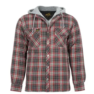 CLWK050-XL-Red/Gry Padded Bush Jacket w/Hood