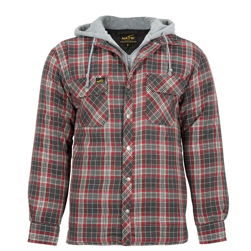 CLWK050-XL-Red/Gry Padded Bush Jacket w/Hood