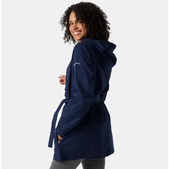 Columbia Pardon My Trench II Rain Jacket‎ New Size XL Navy