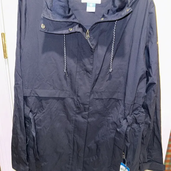 Columbia Pardon My Trench II Rain Jacket‎ New Size XL Navy