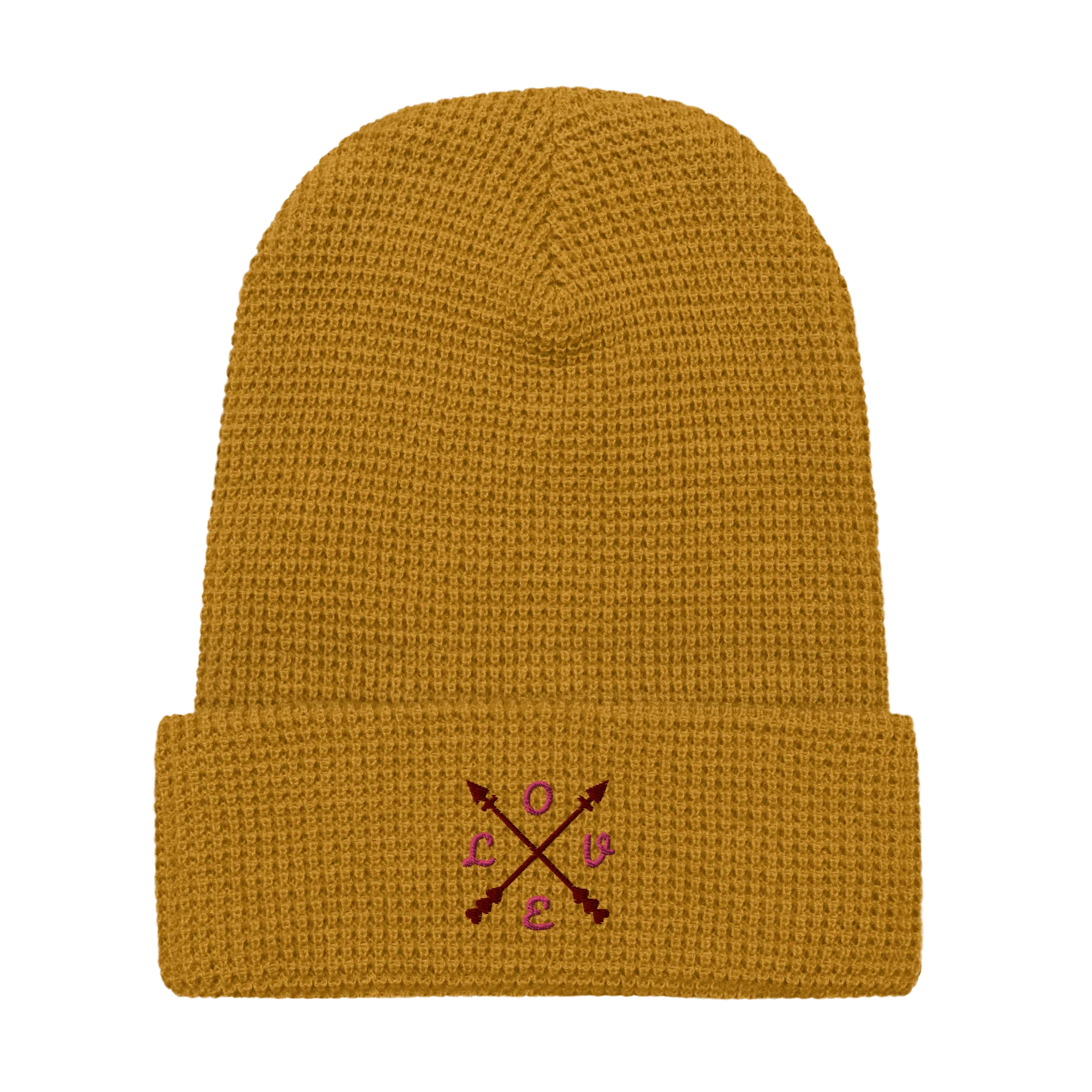 ComPassion Waffle Beanie Flat