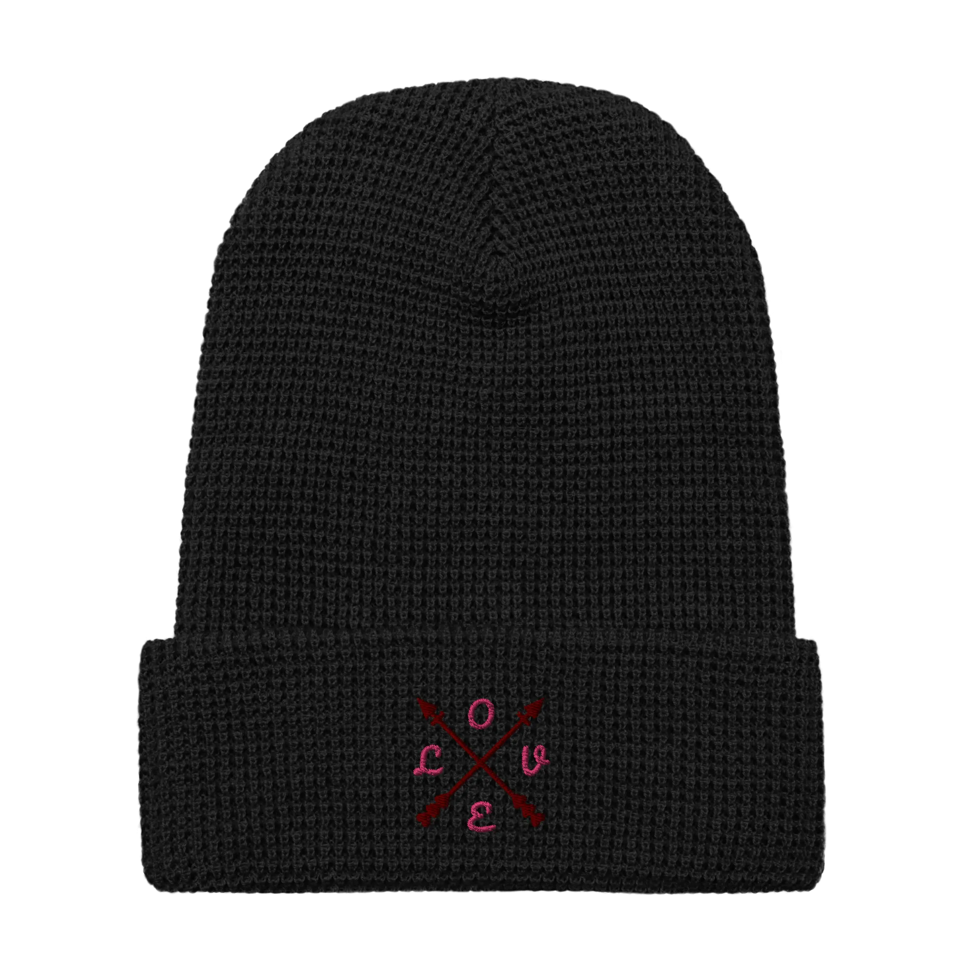 ComPassion Waffle Beanie Flat