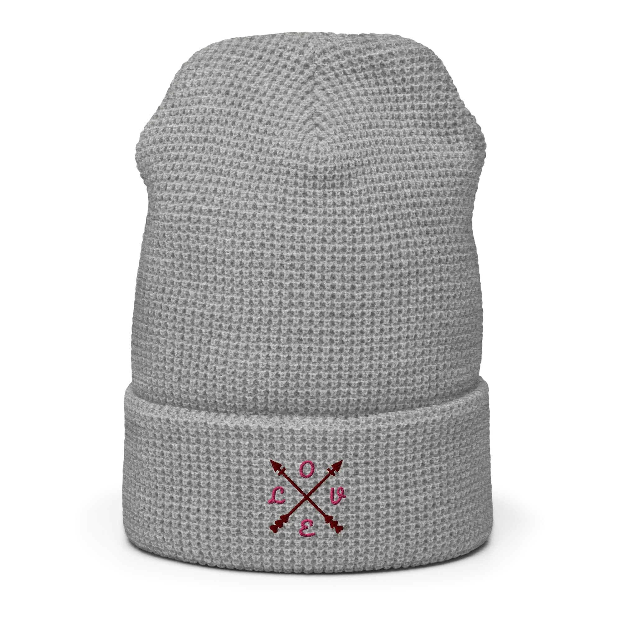 ComPassion Waffle Beanie Flat