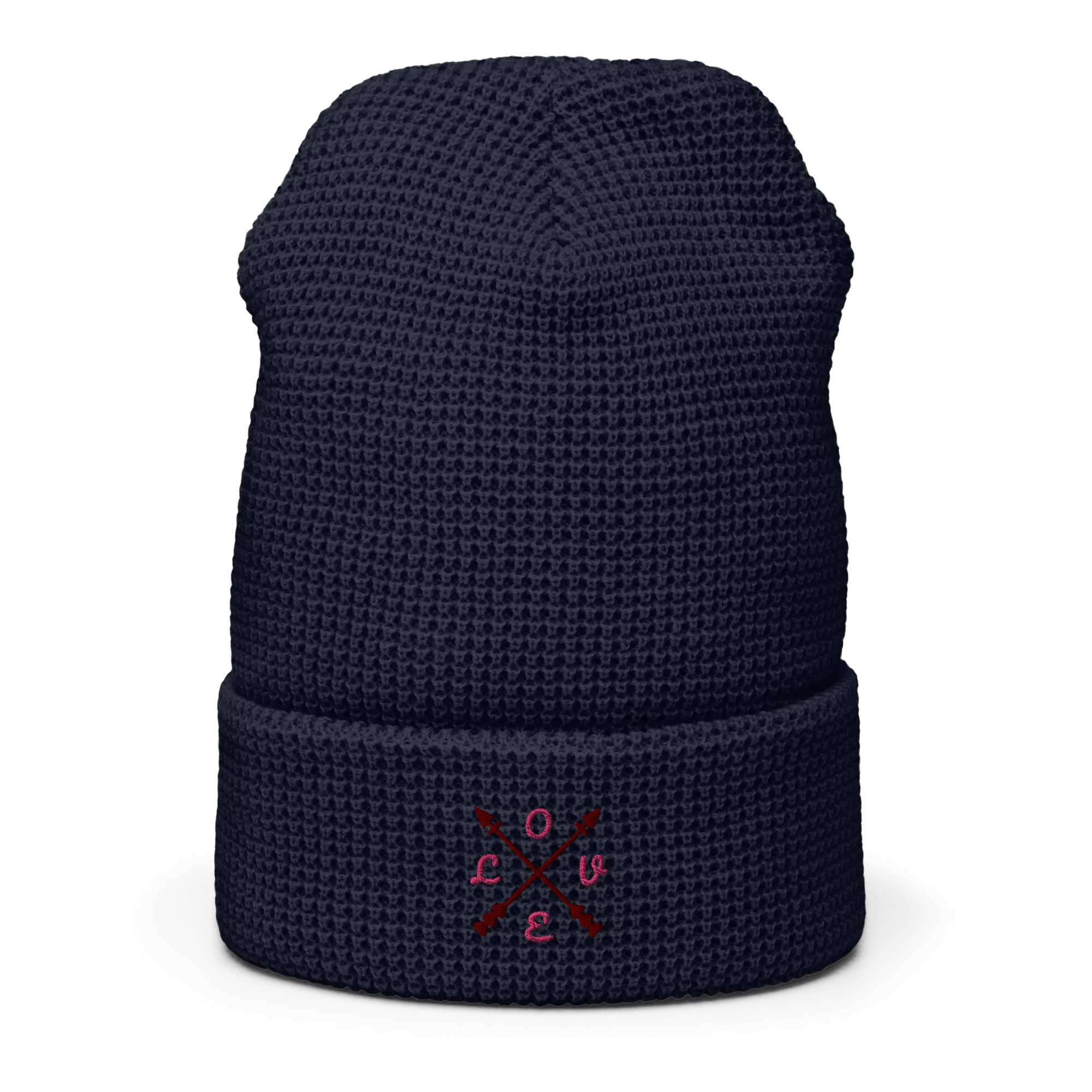 ComPassion Waffle Beanie Flat