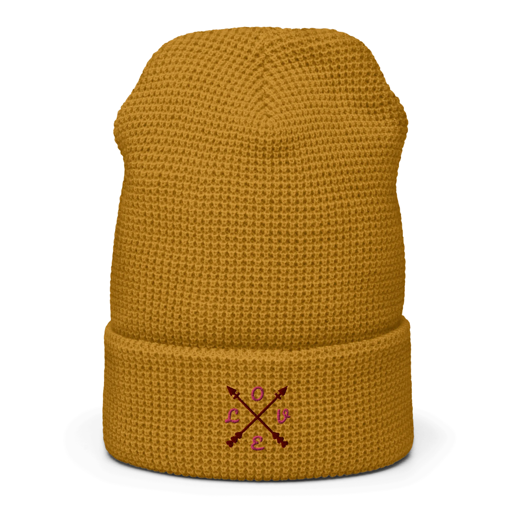 ComPassion Waffle Beanie Flat