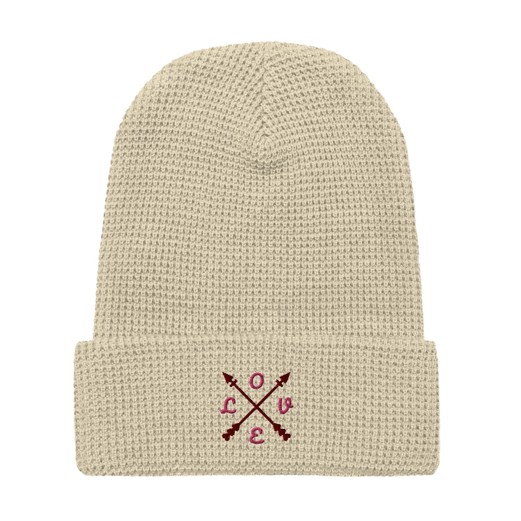 ComPassion Waffle Beanie Flat
