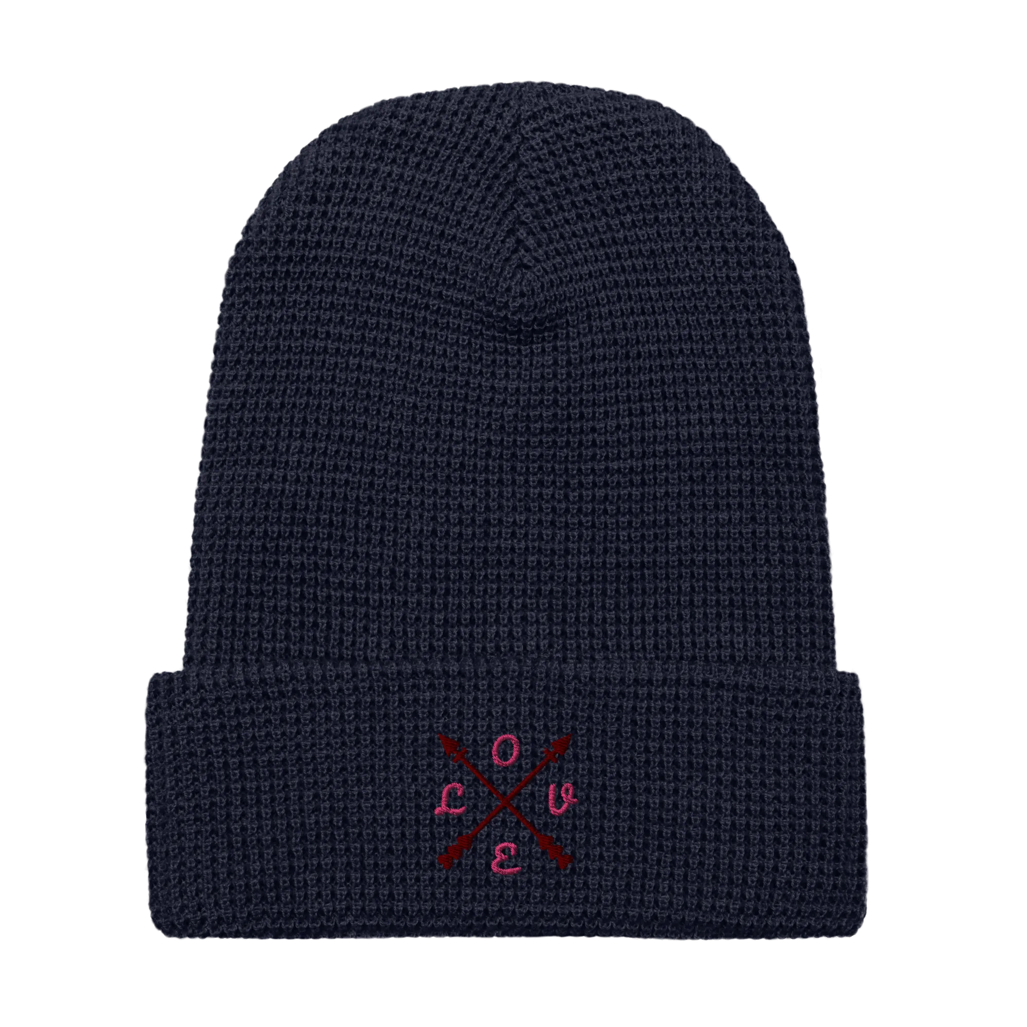 ComPassion Waffle Beanie Flat
