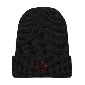 ComPassion Waffle Beanie Flat