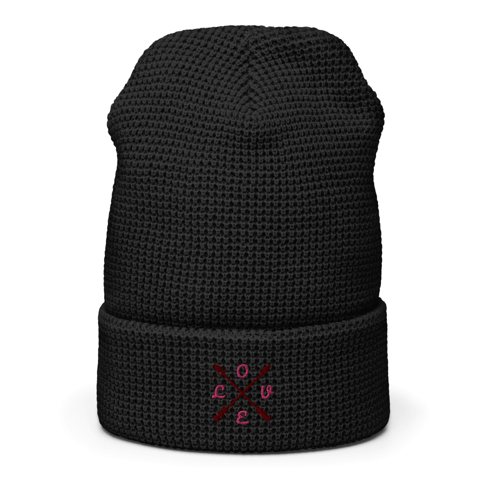 ComPassion Waffle Beanie Flat
