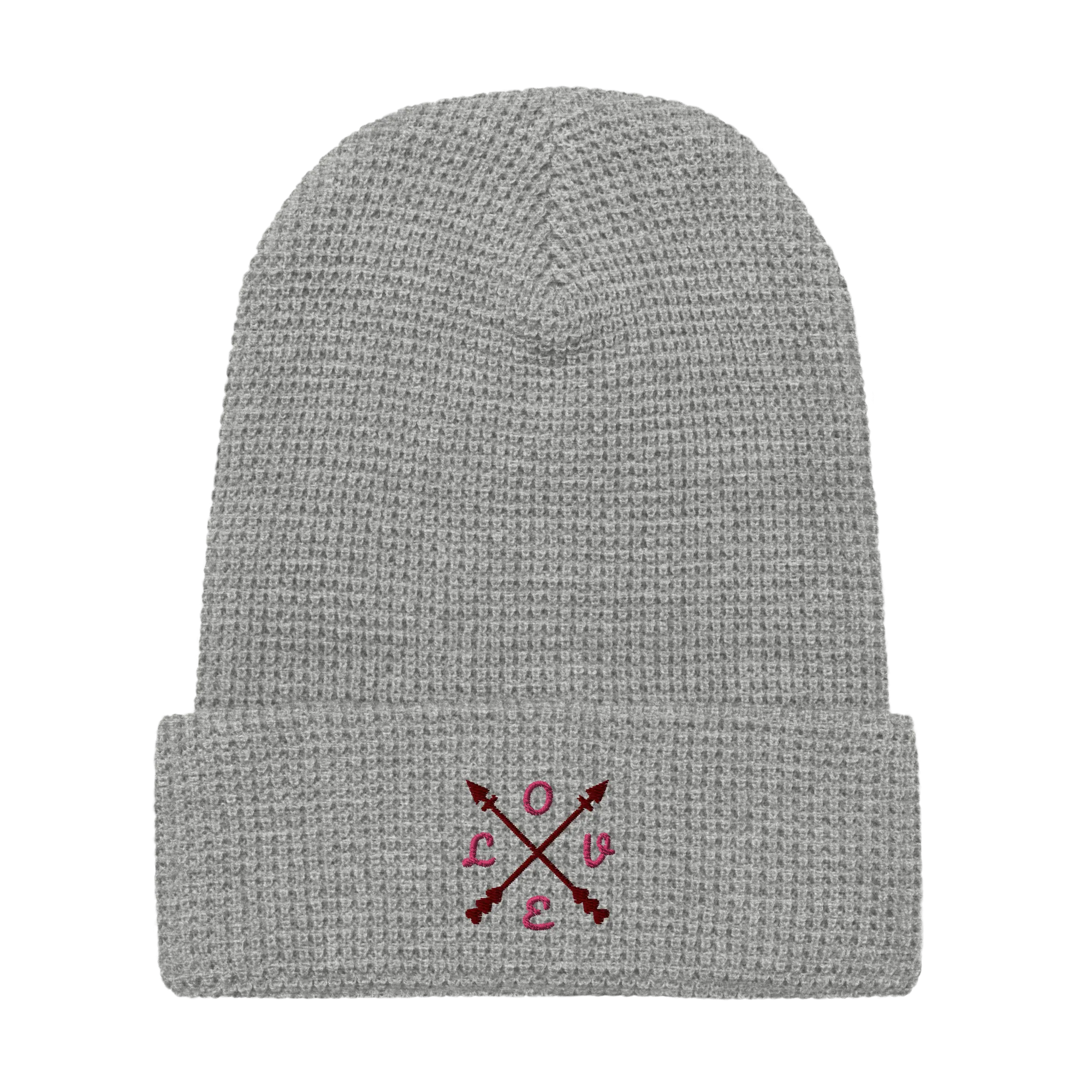 ComPassion Waffle Beanie Flat