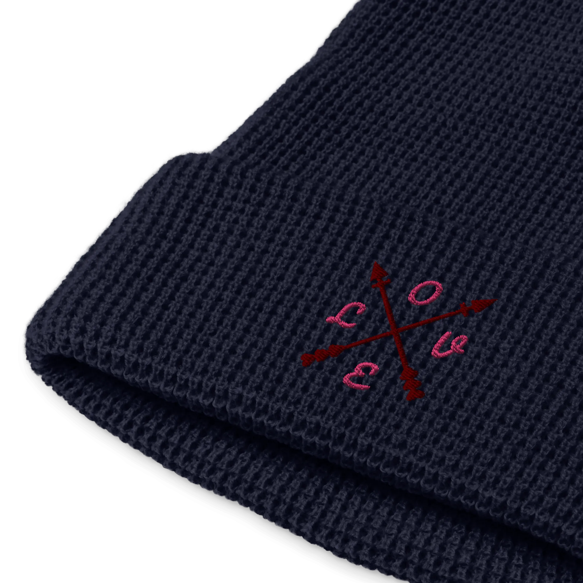 ComPassion Waffle Beanie Flat