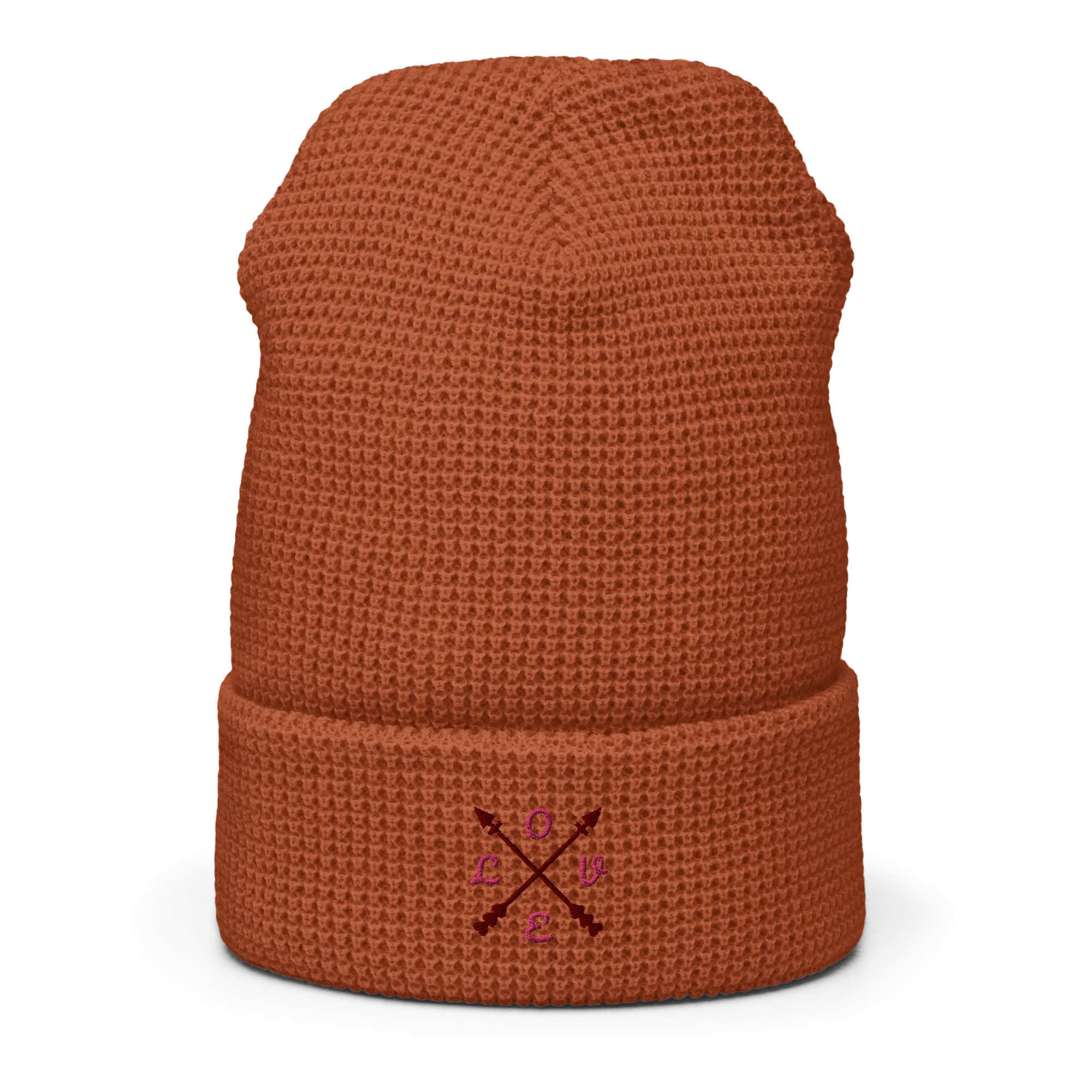 ComPassion Waffle Beanie Flat