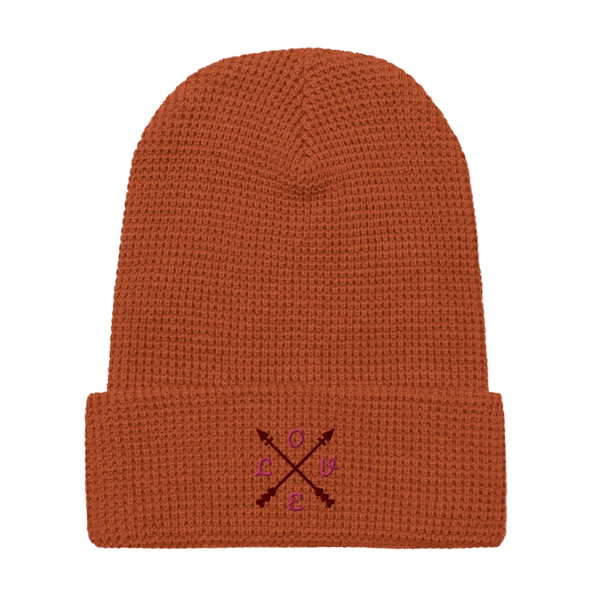 ComPassion Waffle Beanie Flat