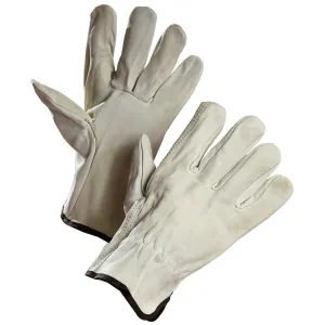 Cowhide Driver's Glove with Elastic Wrist