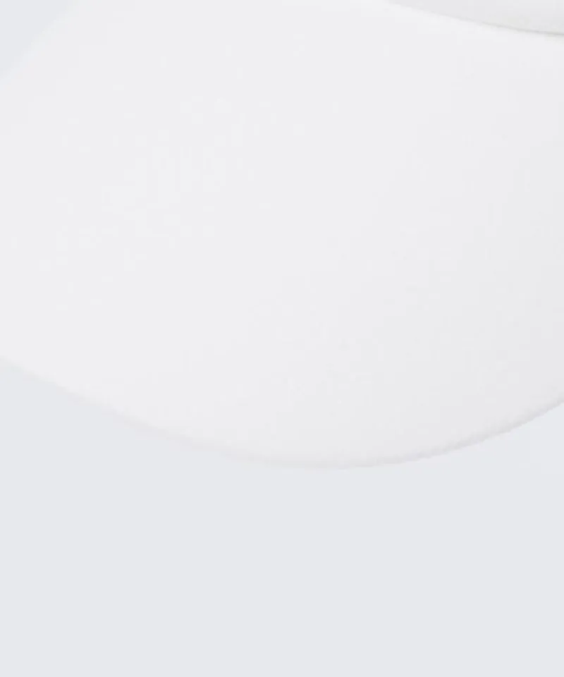 CREVE NINE: Ear-Shaped Fur Visor - White