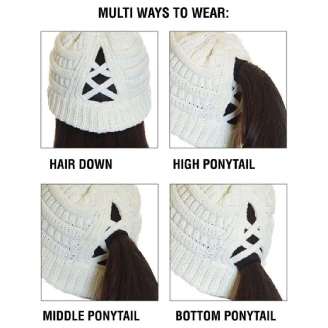 Criss-Cross Knit Beanie CCB1