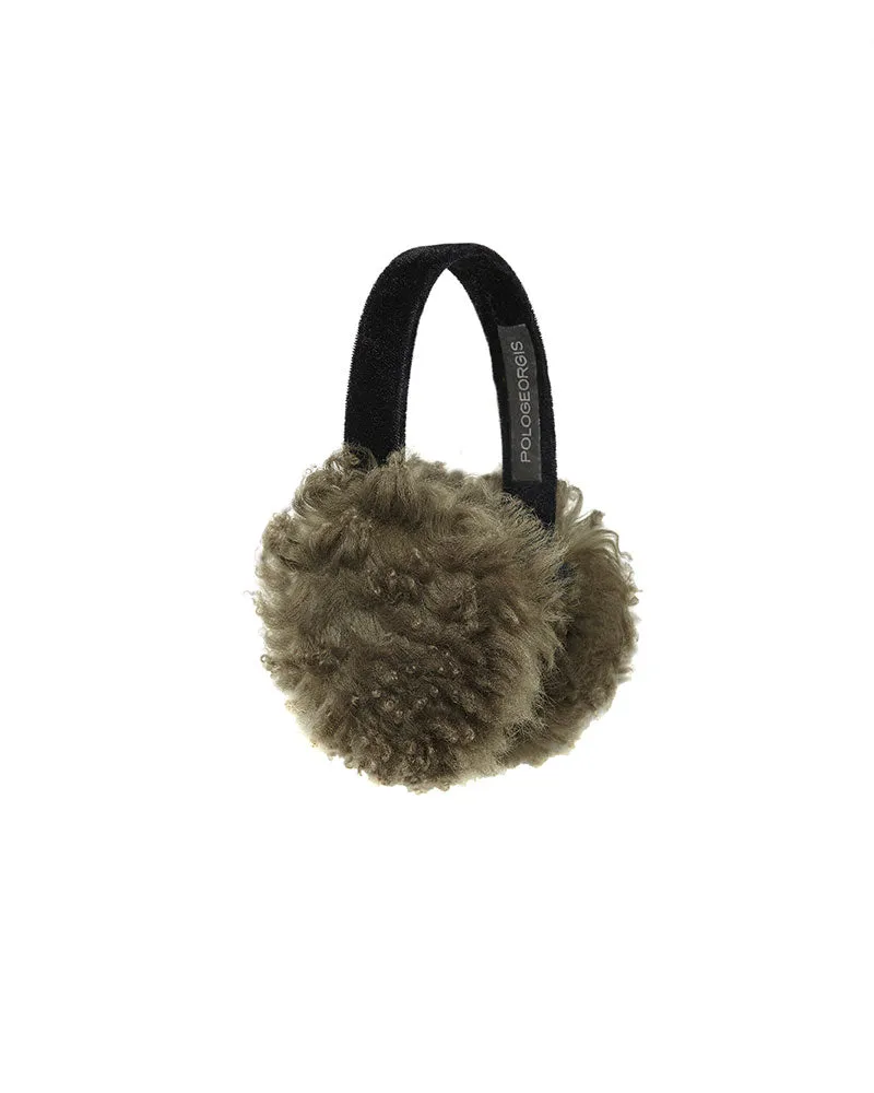 Curly Shearling Earmuffs