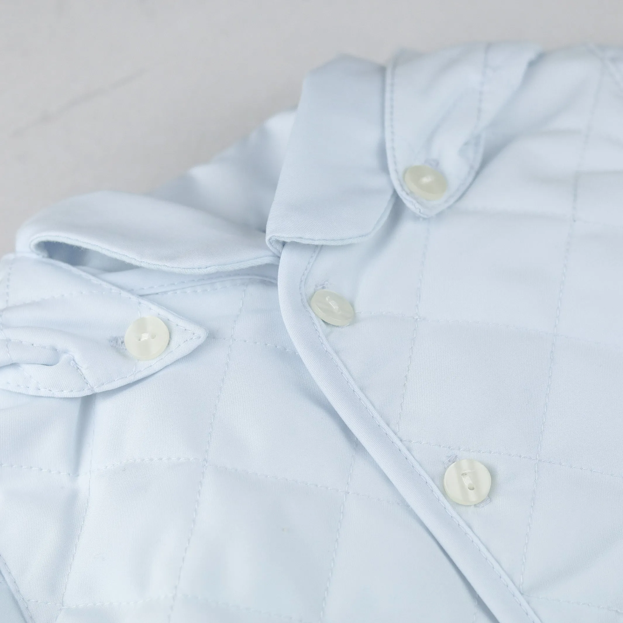 Curtis Blue Quilted Jacket with Hood