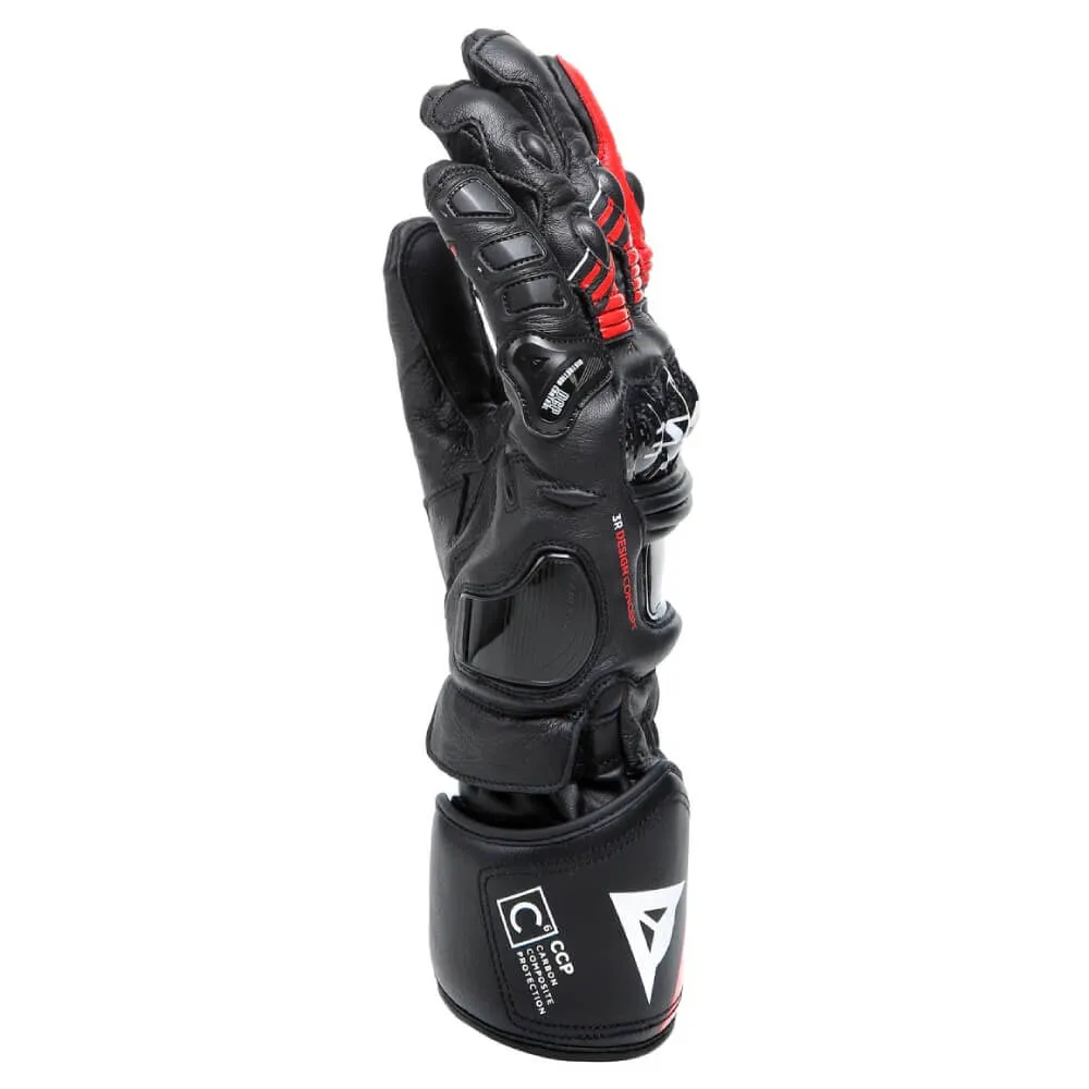 Dainese Druid 4 Leather Gloves Black / Red / White