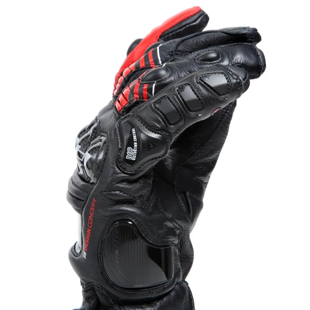 Dainese Druid 4 Leather Gloves Black / Red / White