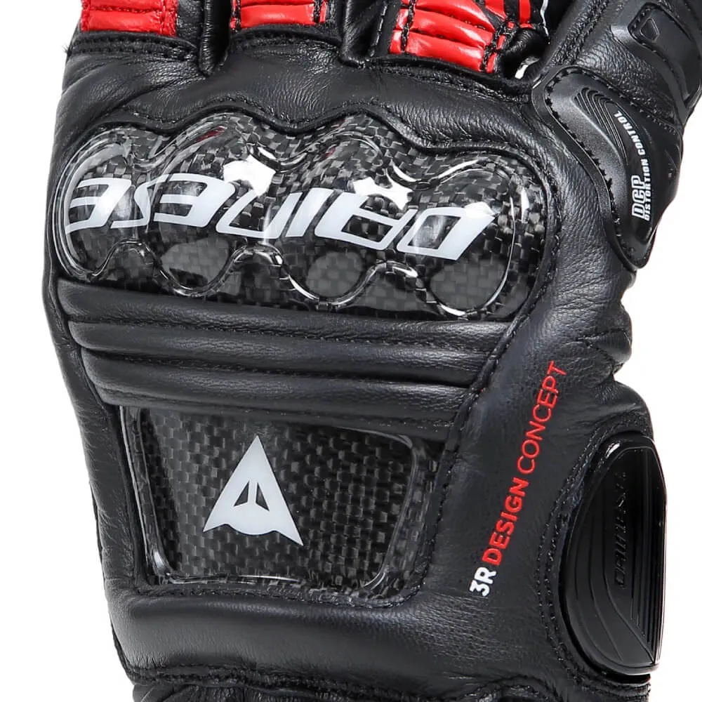Dainese Druid 4 Leather Gloves Black / Red / White