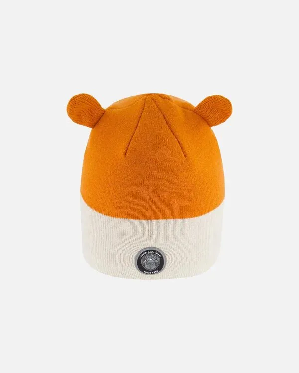Deux par Deux - Knit Hat Orange Fox Face
