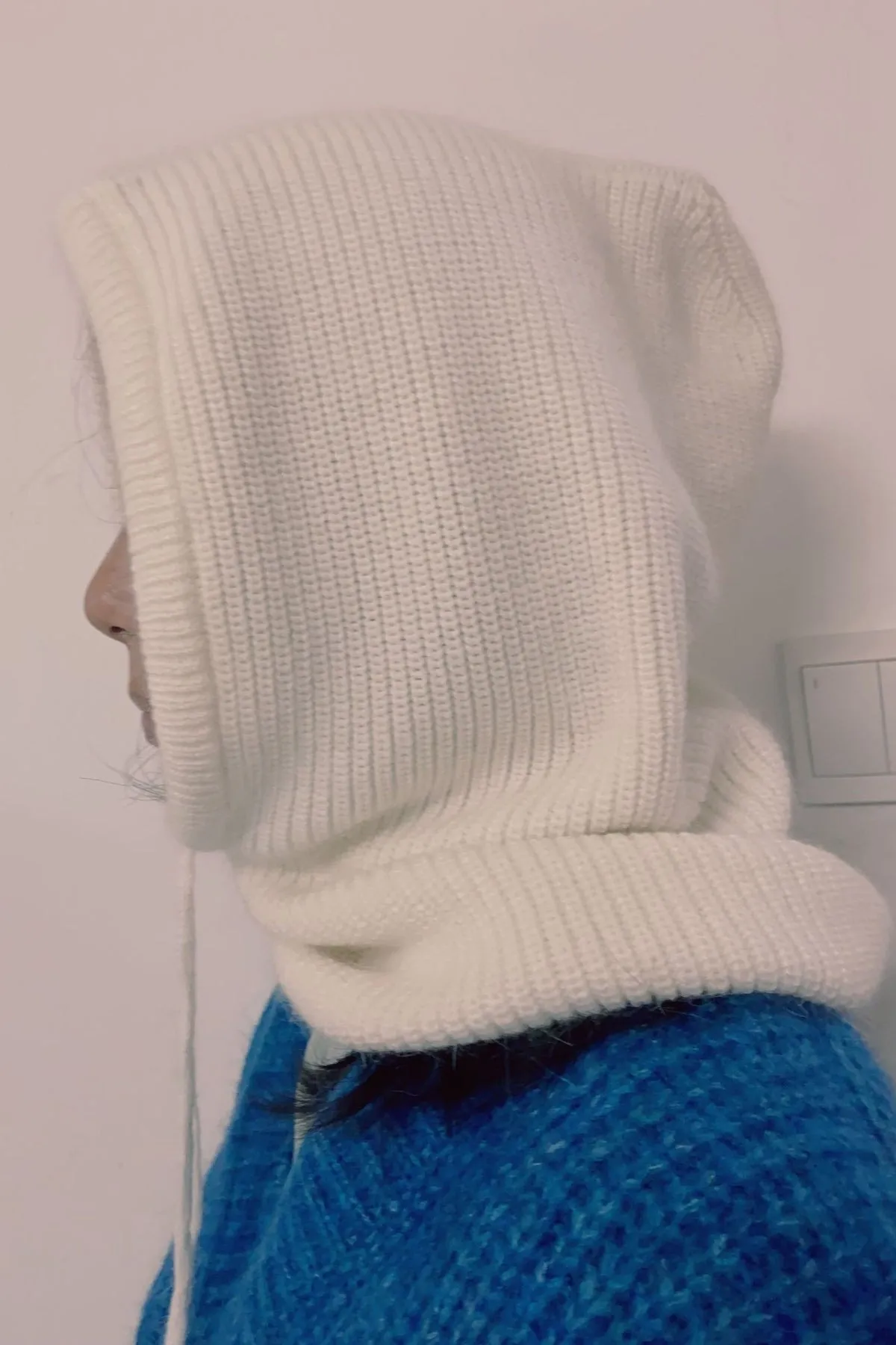 Drawstring Thermal Knit Hat