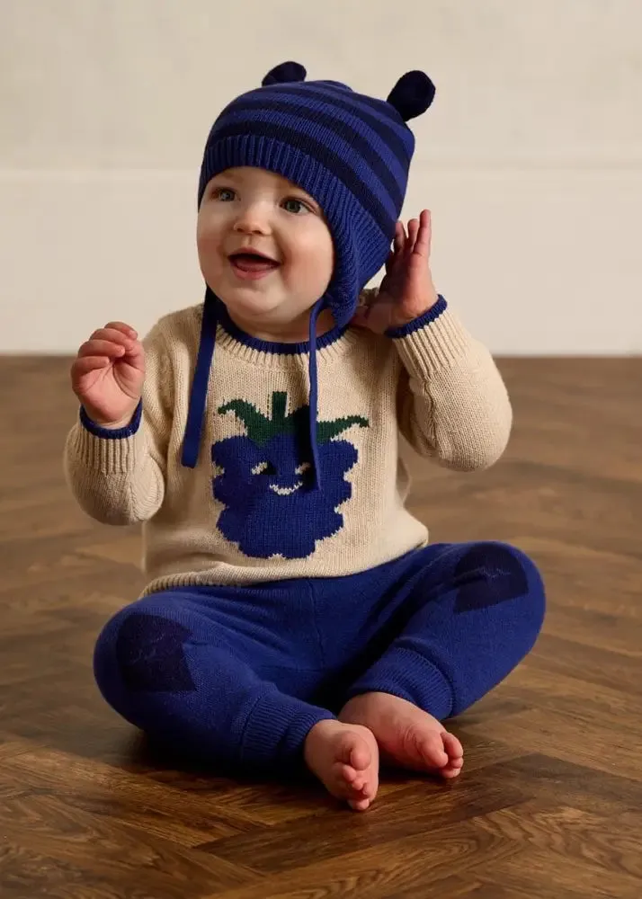 Ellis - Oatmeal Blackberry Knit Sweater