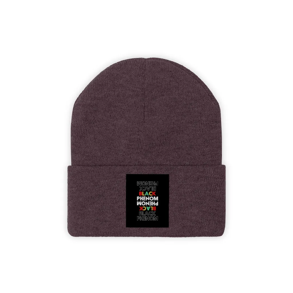 Embroidered Knit Beanie (Black Love Rocks Official - Black Phenom)