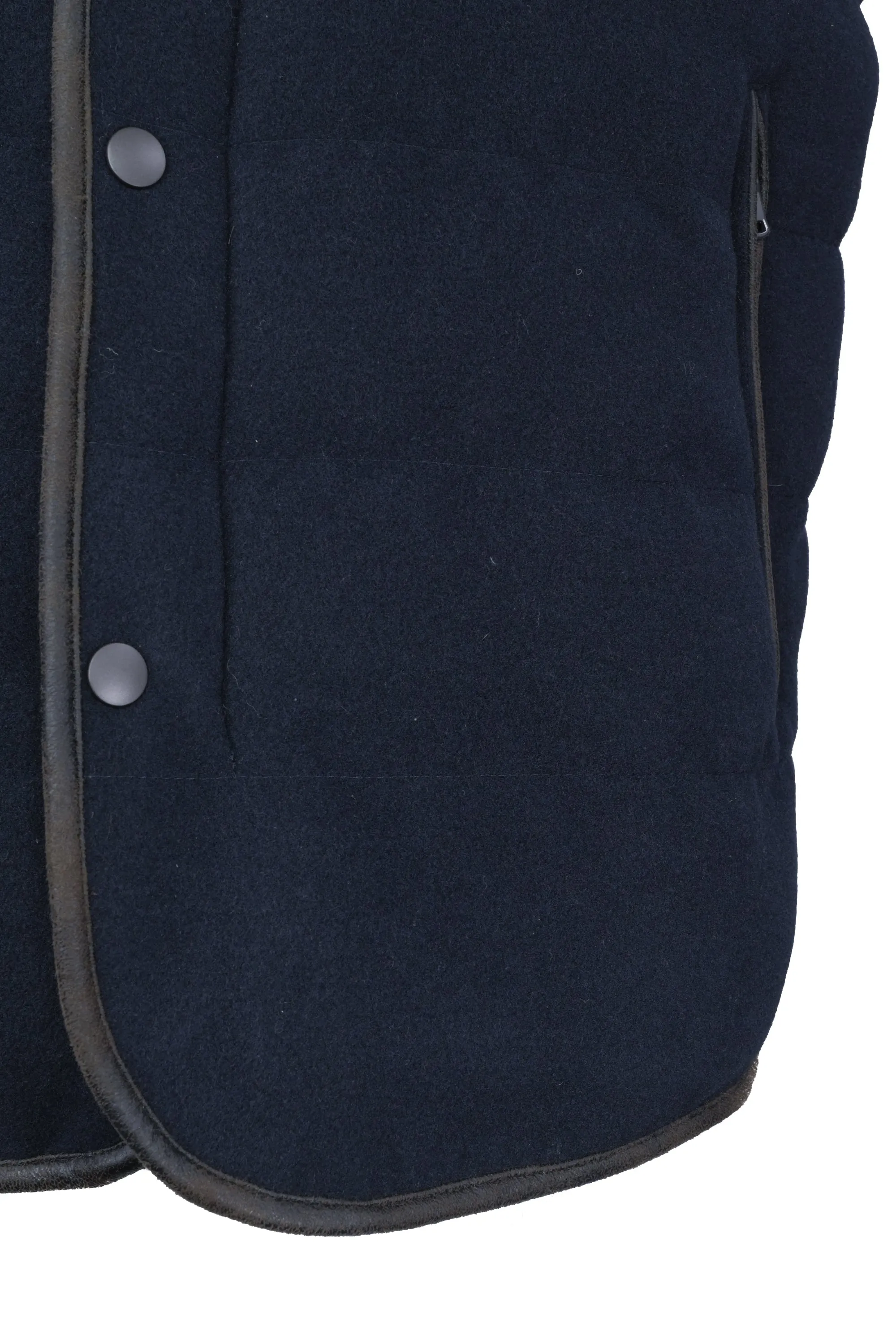 Enzo Quilted Vest - Navy