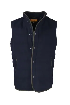 Enzo Quilted Vest - Navy