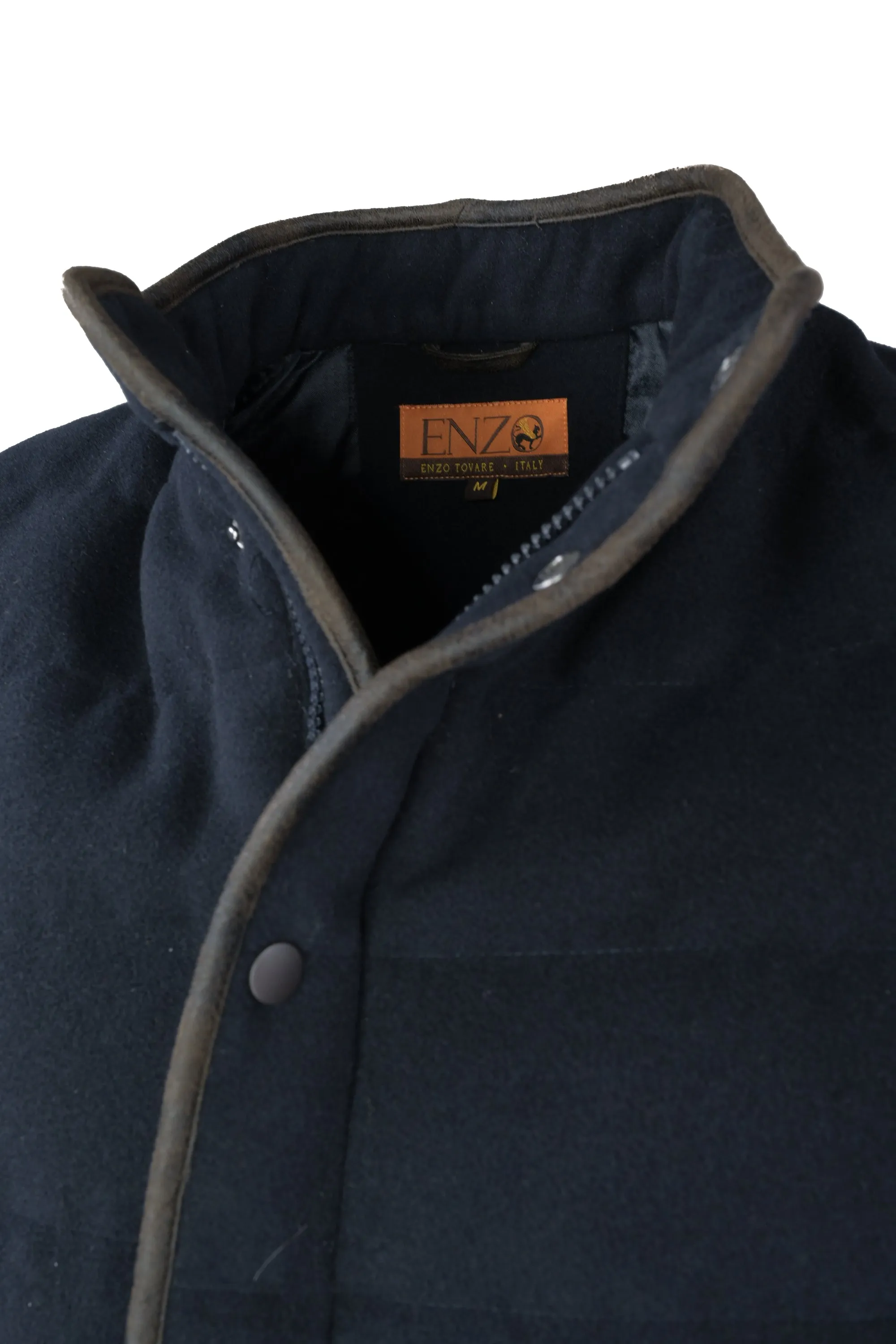 Enzo Quilted Vest - Navy